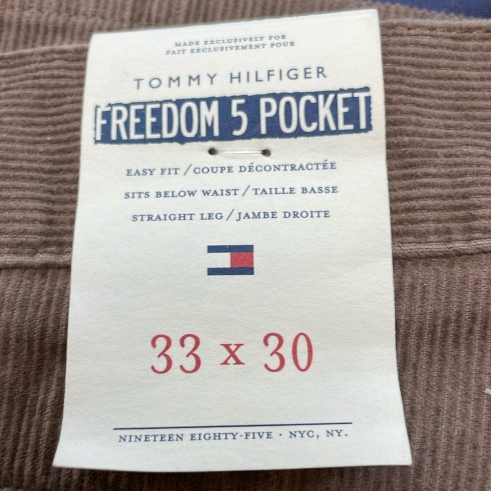 Tommy Hilfiger Corderoy Pants size 33x30. NWT